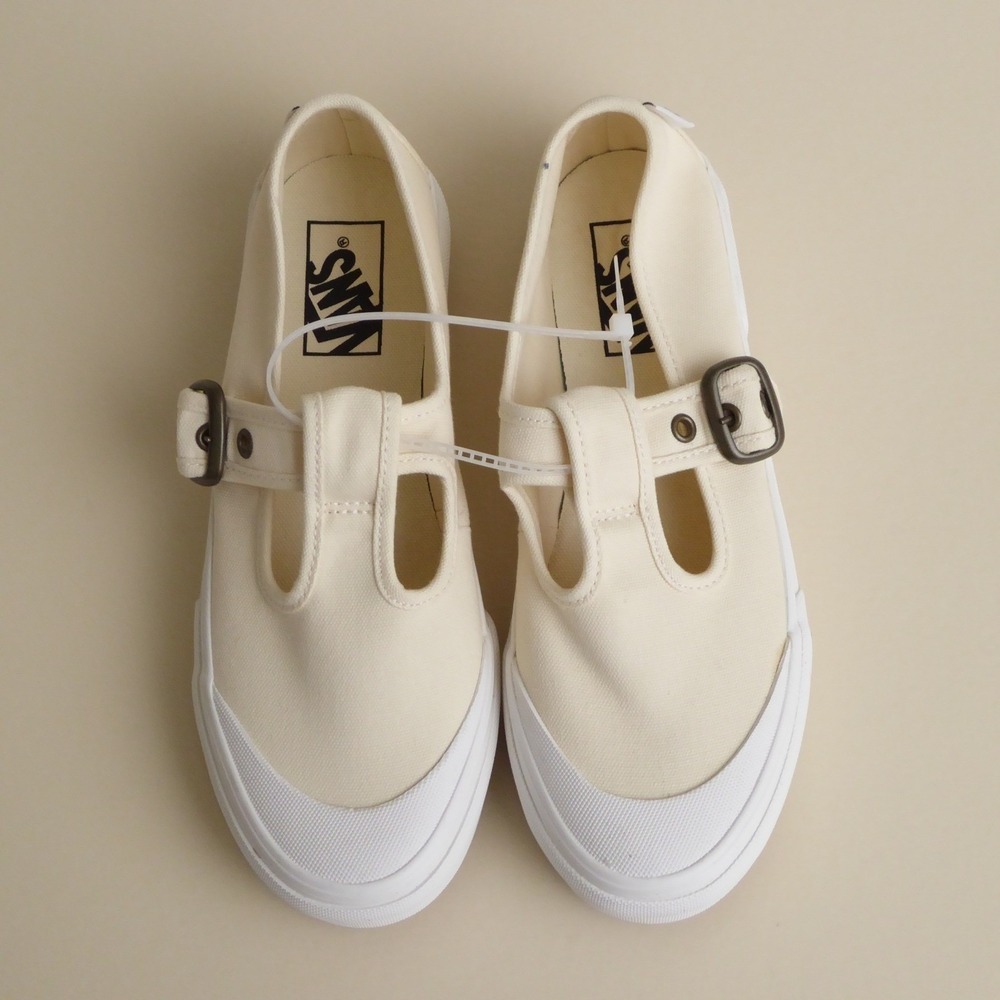 Vans Cream Mary Jane Sneakers with White Sole 90s vintage style - Picture 2 of 8